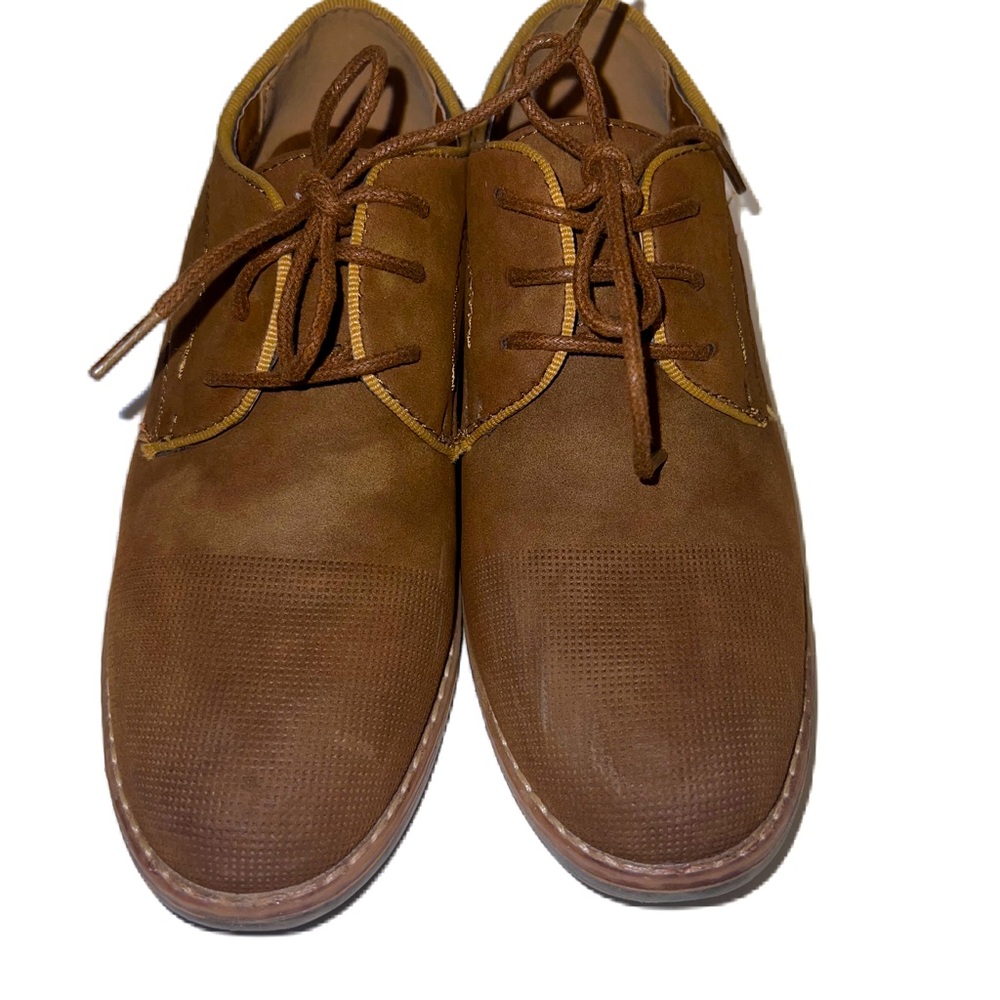 Boys brown suede shoes